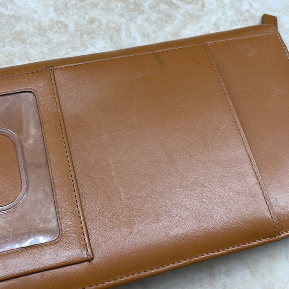 Levenger Fine Leather Tools Credit Card & Checkbook Wallet Organizer – Brown - Picture 11 of 14